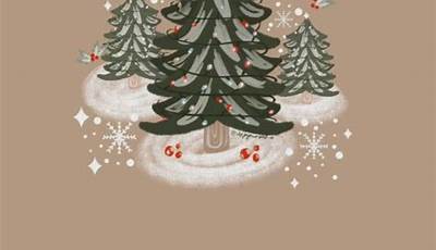 Christmas Wallpaper Simple Beige