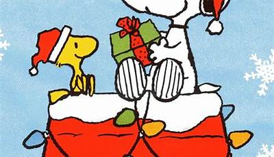 Christmas Wallpaper Snoopy And Woodstock