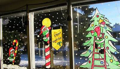 Christmas Window Painting Ideas Xmas