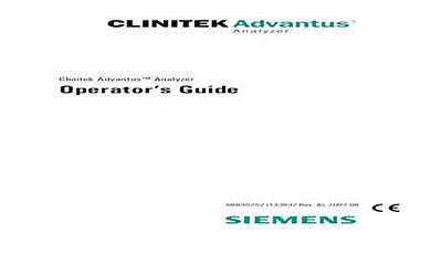 Clinitek Advantus User Manual