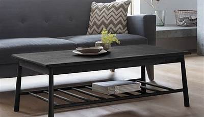 Coffee Table Black Wood