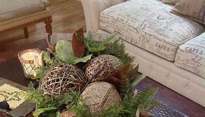 Coffee Table Dough Bowl Decor