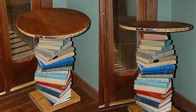 Coffee Table Made Out Of Books