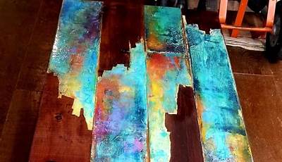 Coffee Table Painting Ideas Hippie