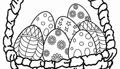Coloring Pages Easter Eggs Printable