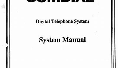 Comdial Impact Phone Manual