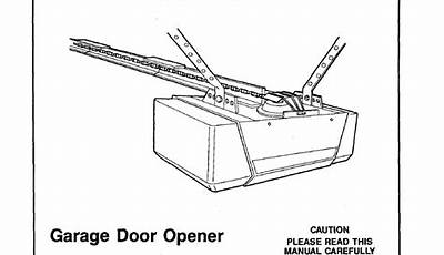 Craftsman 1/2 Hp Garage Door Opener Manual Model 139