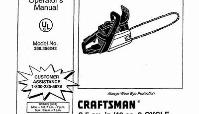 Craftsman 16 Chainsaw Manual