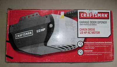 Craftsman 315 Garage Door Opener Manual