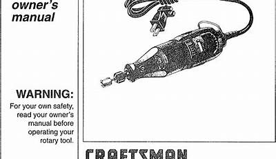 Craftsman 57918 Owners Manual