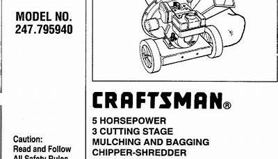 Craftsman 5Hp Chipper Shredder Manual