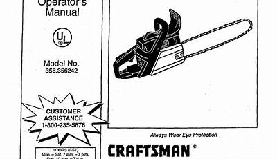 Craftsman Chainsaw Manual 358