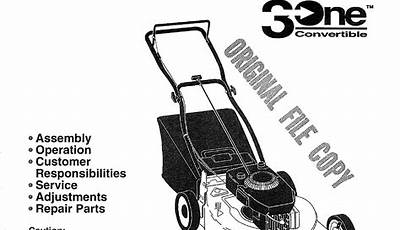 Craftsman Lawn Mower Owners Manual