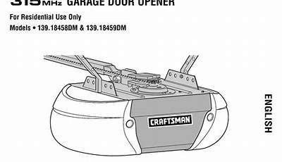 Craftsman Model 139.539 Manual