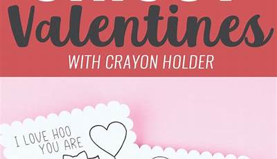 Cricut Valentine Crayon Cards