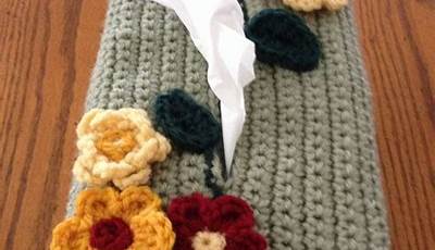 Crochet Tissue Box Cover Valentine