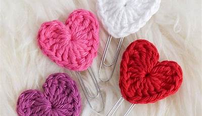 Crochet Valentine Bookmarks