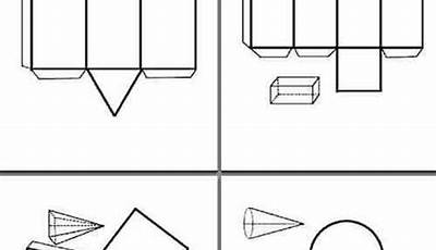 Cuerpos Geometricos Para Imprimir Plantillas Coloreados