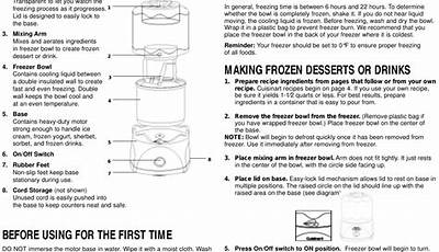 Cuisinart Ice 20 Manual