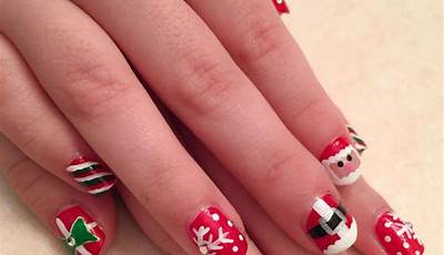 Cute Christmas Nails For Kids Simple