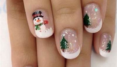 Cute Christmas Nails Gel Short