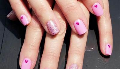 Cute Valentines Nails Short Sns