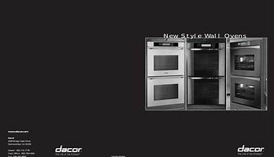 Dacor Wall Oven Manual