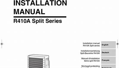 Daikin R410A Split Series Manual