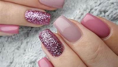 Dark Pink Fall Nails