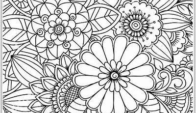 Dibujo Imprimir Colorear Por Criterios Flores