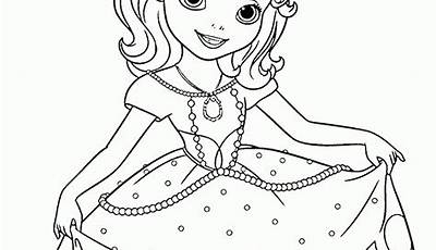 Dibujo Imprimir Colorear Princesa