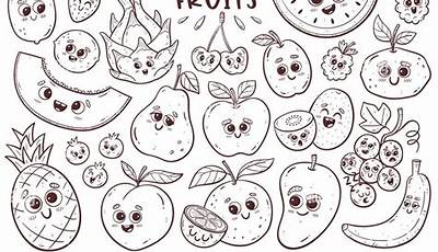 Dibujos Caras Con Frutas Colorear Imprimir Altin Boldo