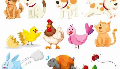 Dibujos De Animales Domesticos A Color Para Imprimir