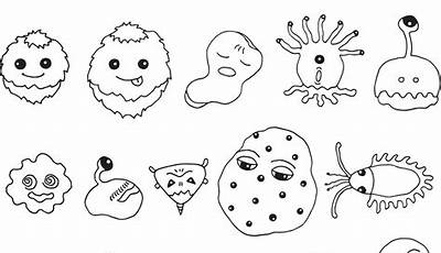 Dibujos De Bacterias Para Colorear E Imprimir