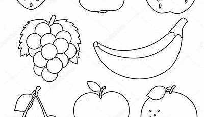 Dibujos De Frutas Para Colorear Y Imprimir