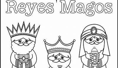 Dibujos De Los Reyes Magos Kaswaii Para Colorear E Imprimir