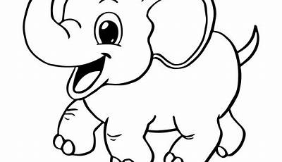 Dibujos De Mascotas Elefantes Para Colorear E Imprimir