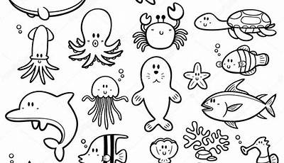 Dibujos Para Colorear Animales Del Mar