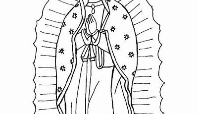 Dibujos Para Imprimir Y Colorear De La Virgen
