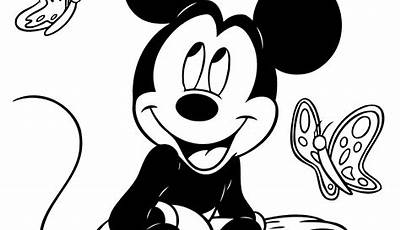 Dibujos Para Imprimir Y Colorear De Mickey Y Minnie