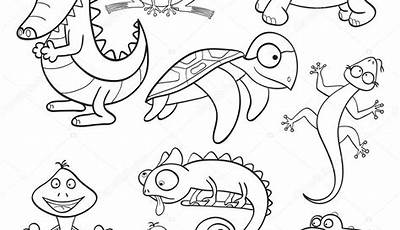 Dibujos Reptiles Para Colorear E Imprimir