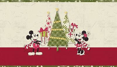 Disney Christmas Wallpaper Aesthetic Simple