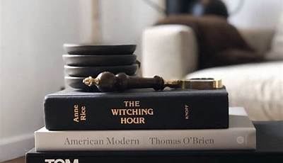 Displaying Books On Coffee Table