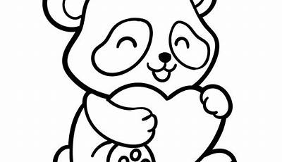 Divujo De Un Panda Para Colorear E Imprimir Gratis
