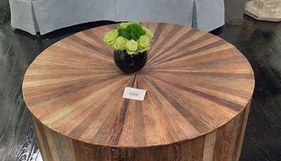 Diy Circular Wood Coffee Table