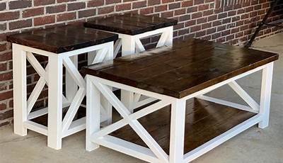 Diy Coffee Table And End Table Set