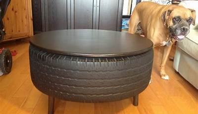 Diy Coffee Table From Tire