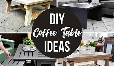 Diy Coffee Table Out Of Cardboard
