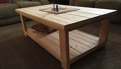 Diy Coffee Table With 2X4