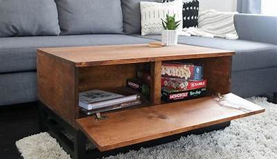 Diy Coffee Table With Hidden Storage